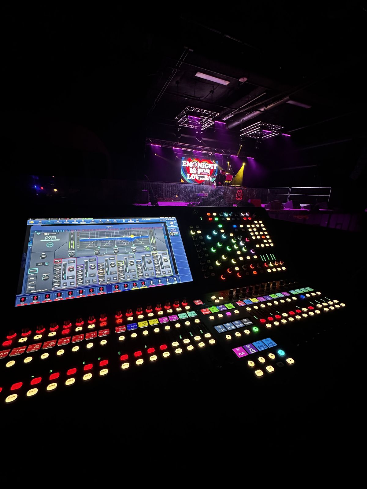 DiGiCo console at a live show